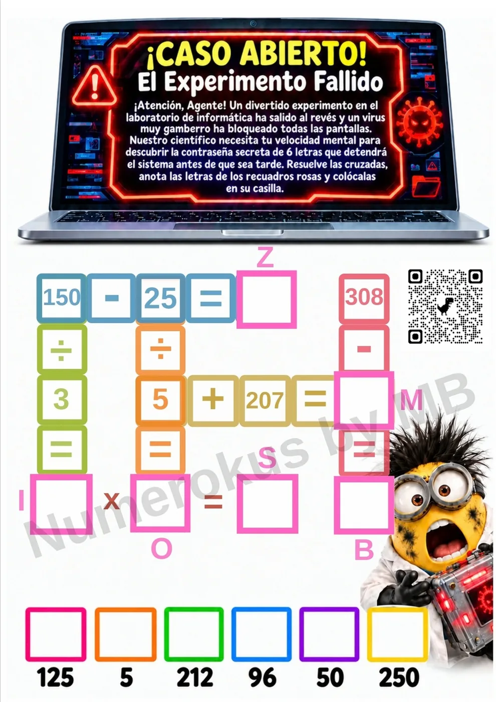 Cruzada Matemáticas/Numerokus (Tercer Ciclo).Misterio,lógica