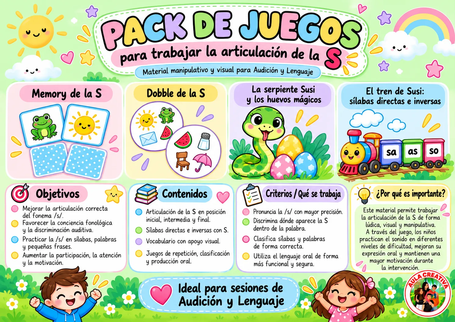 Pack articulación/s/