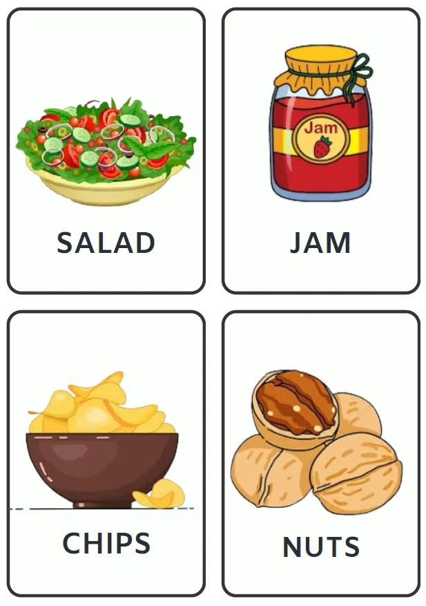 Food flashcards