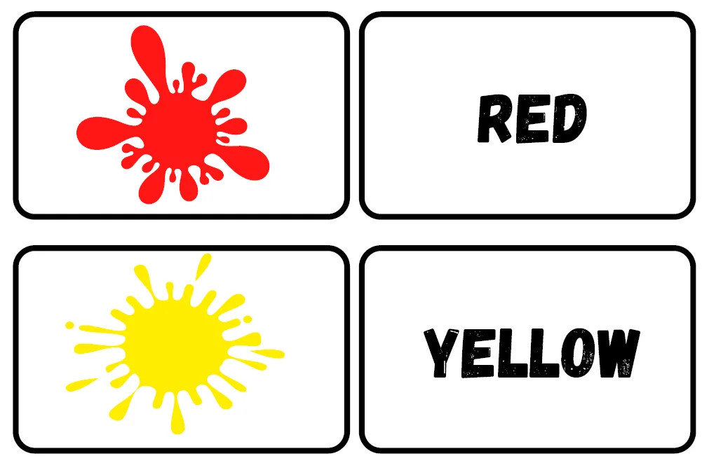 COLOUR FLASHCARDS